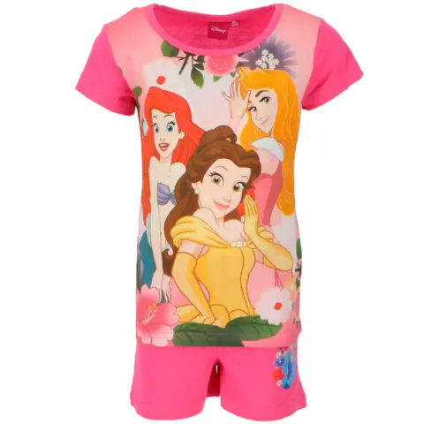 Disney-Princess-Sommerpyjamas-lyserød