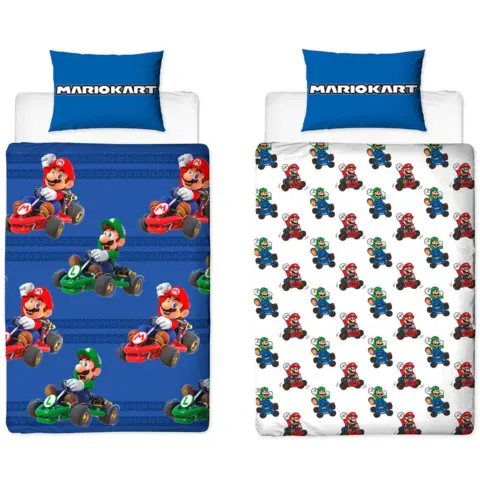 SuperMario-sengetøj-140-x-200-Mariokart