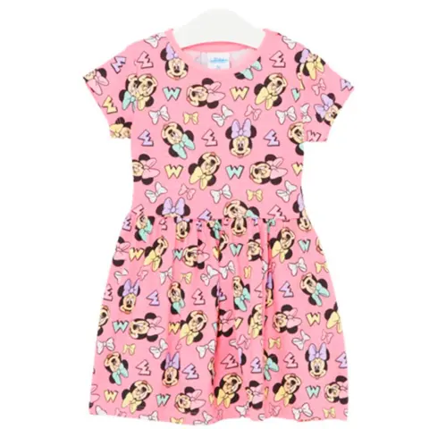 Minnie-Mouse-kjole-lyserød