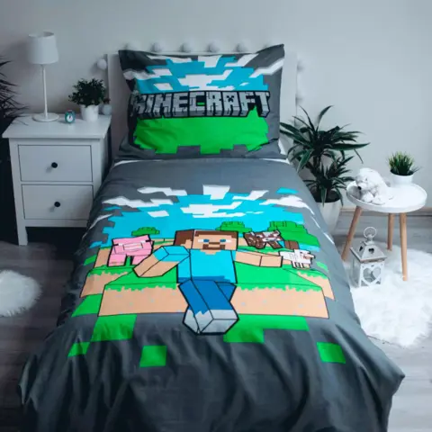 Minecraft-steve-sengetøj-140-x-200