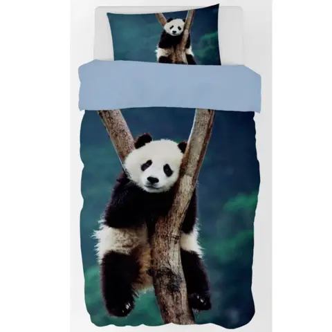 Panda-sengetøj-140-x-200-lazy
