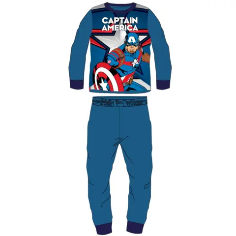 Avengers-Fleece-Pyjamas-Captain-America-Blå