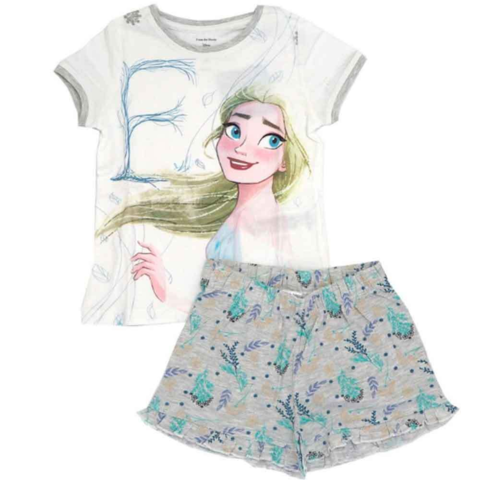 Disney-Frost-pyjamas-kort-Elsa-grå