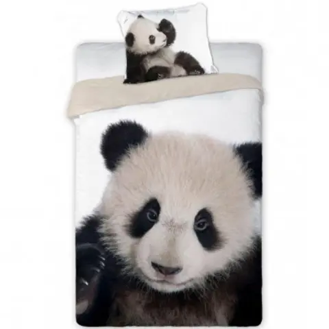 Panda-sengetøj-140-x-200-bomuld