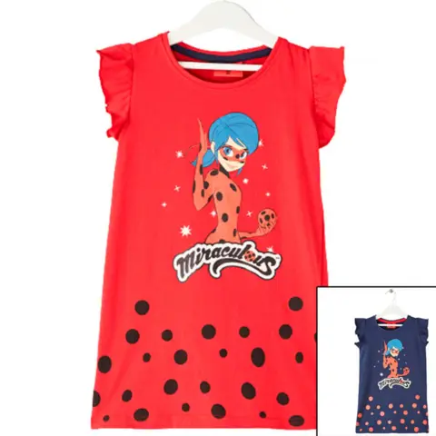 Miraculous-Ladybug-natkjole-rød