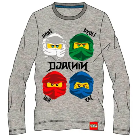LEGO-Ninjago-T-shirt-Langærmet-grå