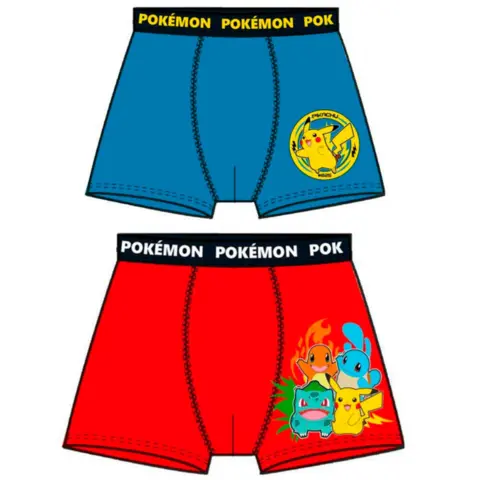 Pokemon-Boxershorts-2-pak-blå-rød