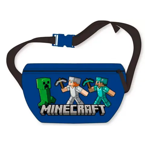 Minecraft-Bæltetaske-Blå-22-cm