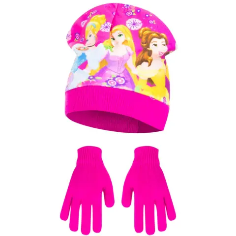Disney-Princess-Hue-og-Vanter-pink
