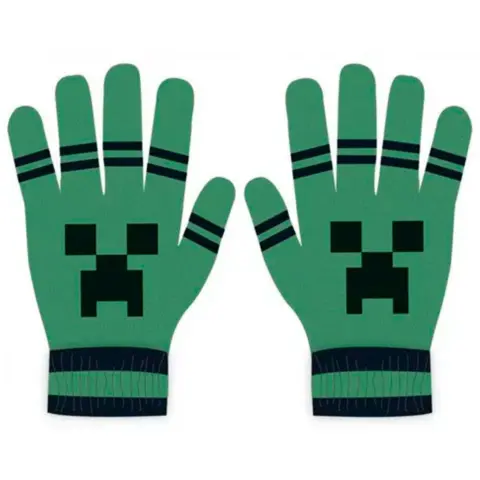 Minecraft-Fingervanter-Creeper-grøn