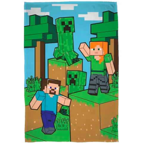 Minecraft-Fleece-tæppe-100-x-150
