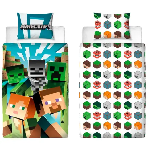 Minecraft-sengetøj-140-x-200-Earth