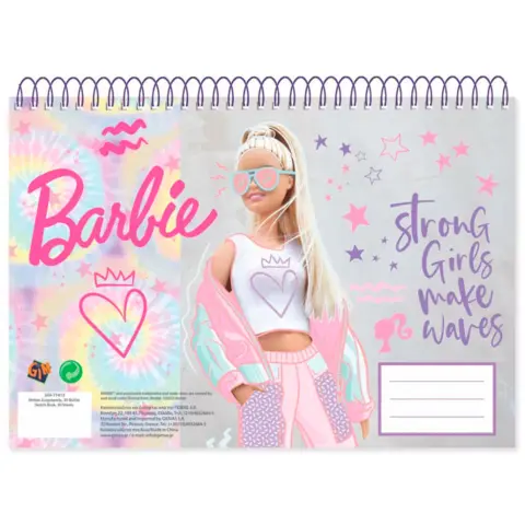 Barbie-A4-Spiral-Skriveblok-30-sider