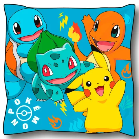 Pokemon-Pude-40-x-40-Blå