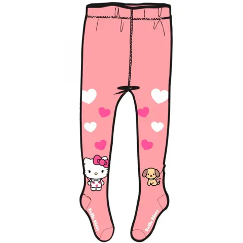 Hello-Kitty-strømpebukser-lyserød