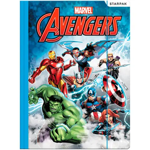Marvel-Avengers-Folder-A4-Blå
