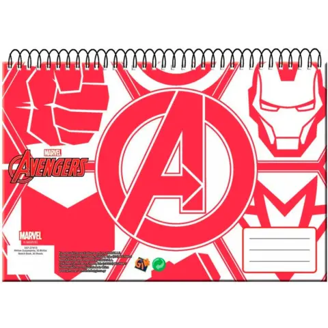 Marvel-Avengers-spiral-sketchbook-A4-30-sider