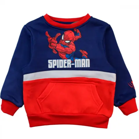 Spiderman-sweatshirt-flying-navy-rød