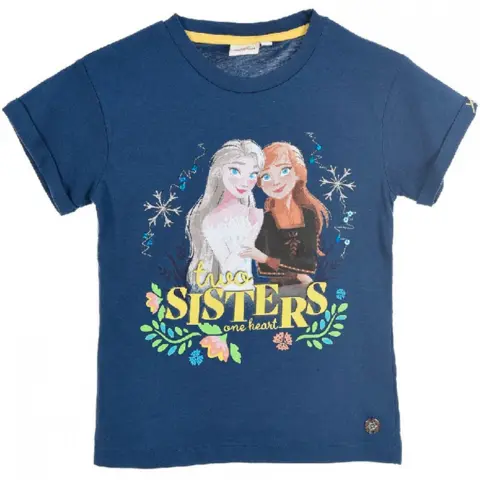Disney-Frost-T-shirt-Kortærmet-Navy-Sisters