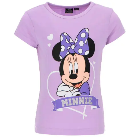 Minnie-Mouse-T-shirt-kortærmet-lilla