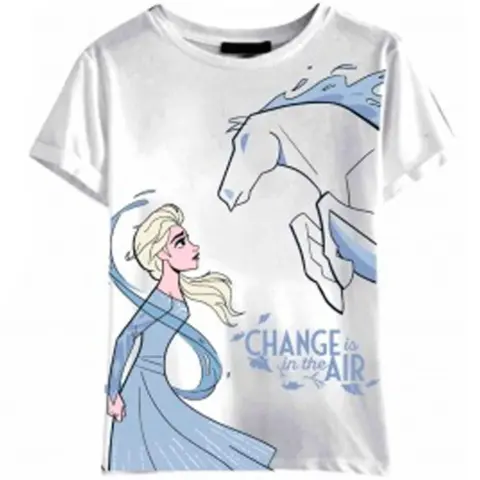 Disney-Frost-t-shirt-kortærmet-hvid-change-air