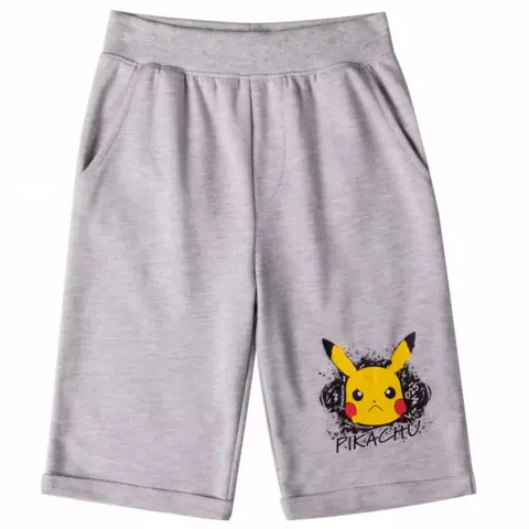Pokemon-Pikachu-Shorts-Grå