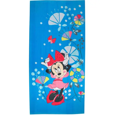 Minnie-Mouse-badehåndklæde-70-x-140-Blå