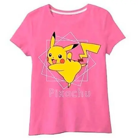 Pokemon-t-shirt-kortærmet-lyserød