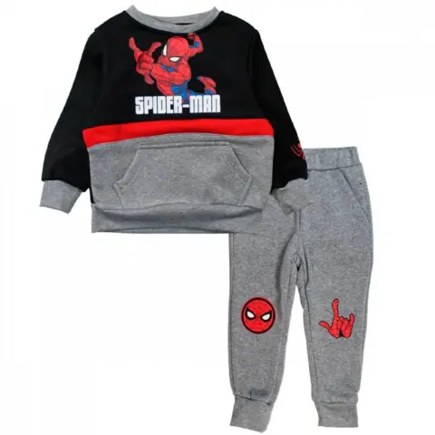 Marvel-Spiderman-joggingsæt-sort-grå.