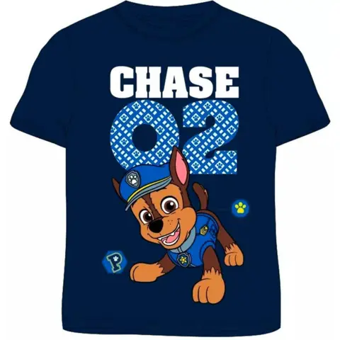Paw-Patrol-Chase-kortærmet-t.shirt-navy