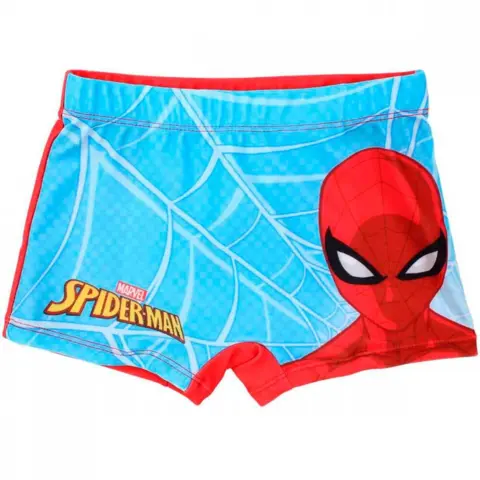 Spiderman-badebukser-blå-rød