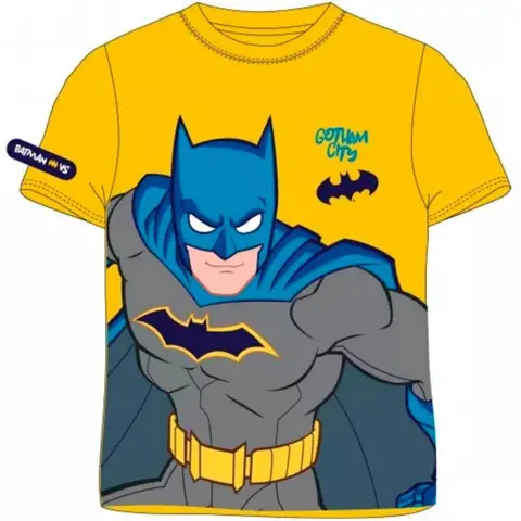 Batman-Gotham-City-t-shirt-kort-gul