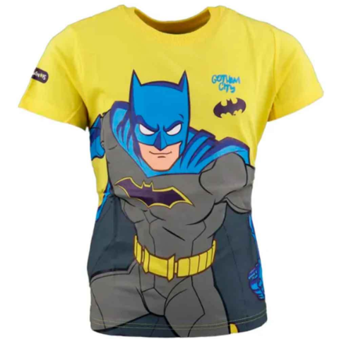 Batman-Gotham-City-t-shirt-kort-gul