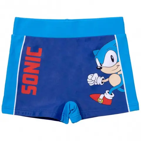 Sonic-the-Hedgehog-badebukser-blå-str.-5-12-år