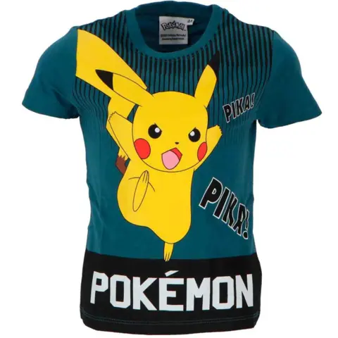Pokemon-T-shirt-kortærmet-Pika-str.-4-12-år