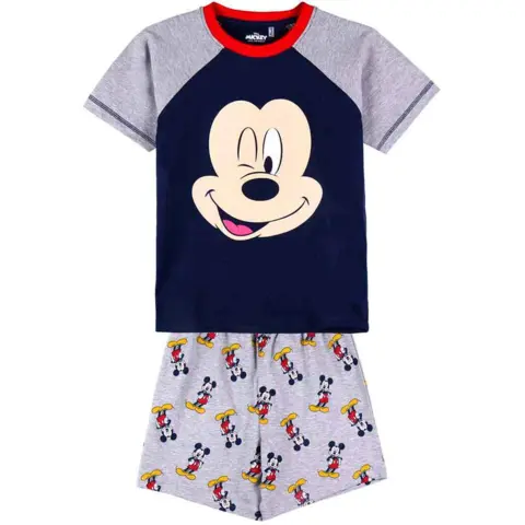 Mickey-Mouse-kort-pyjamas-str.-2-6-år