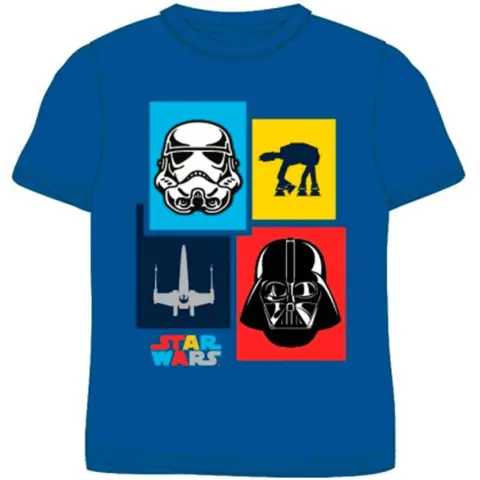 Star-Wars-t-shirt-kortærmet-blå