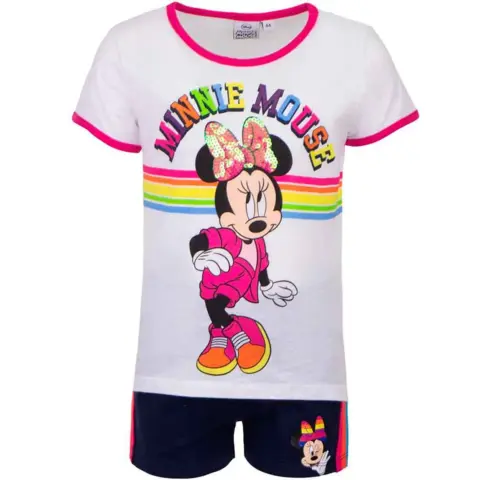 Minnie-Mouse-sommersæt-t-shirt-shorts