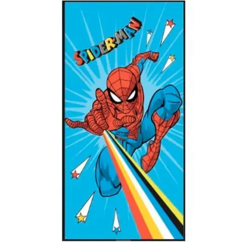Spiderman-Badehåndklæde-70-x-140-Rainbow