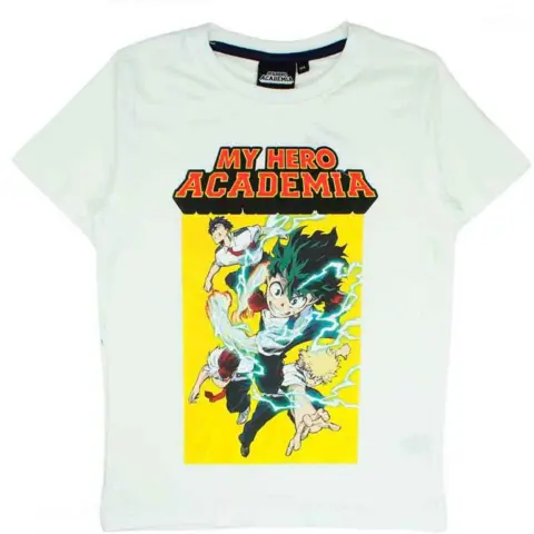 My-Hero-Academia-t-shirt-kortærmet-hvid-str.-140-176