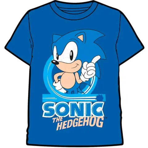 Sonic-The-Hedgehog-t-shirt-blå-str.-8-12-år