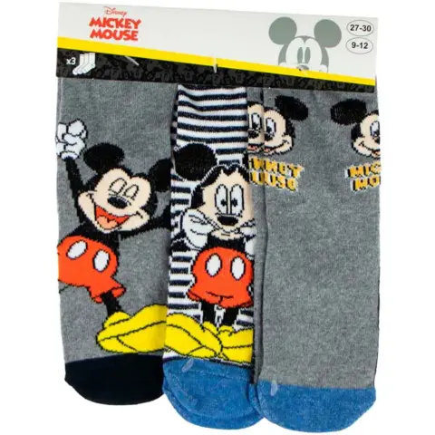 Mickey-Mouse-strømper-3-pak.