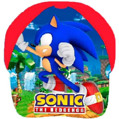 Sonic-The-Hedgehog-Cap-rød-str.-52-54