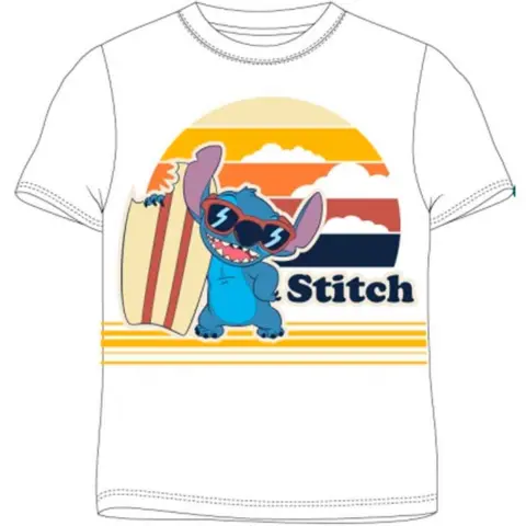 Lilo-og-Stitch-t-shirt-kortærmet-hvid