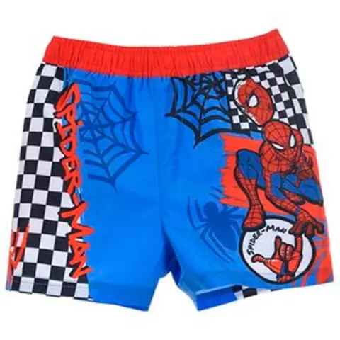 Marvel-Spiderman-badeshorts-blå-str.-3-8-år