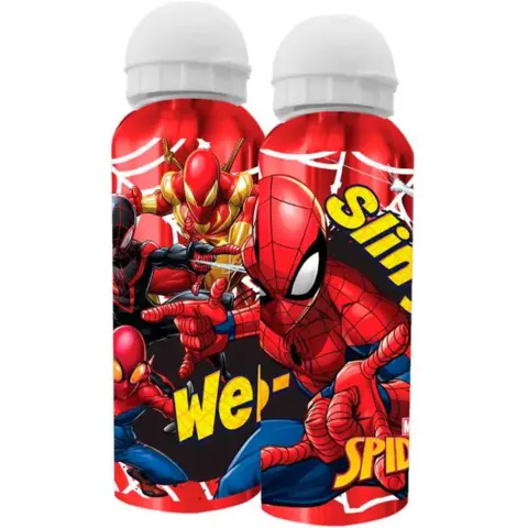 Spiderman-drikkedunk-aluminium-rød-500-ml