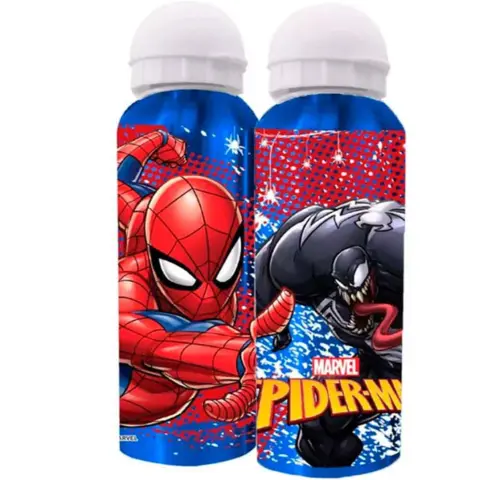 Spiderman-drikkedunk-aluminium-blå-500-ml
