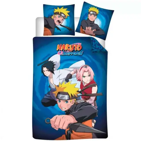 Naruto-Sengetøj-140-x-200-Team-Power