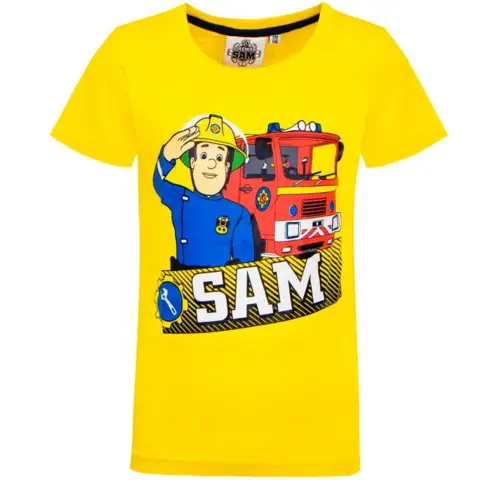 Brandmand-Sam-T-shirt-kortærmet-gul.