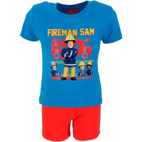 Brandmand-Sam-kort-pyjamas-str.-4-8-år